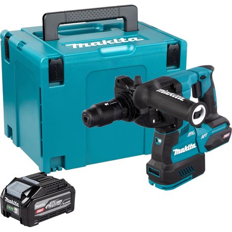 Martello perforatore a batteria Makita HR 002 GU101 40 V max. 2,9 J SDS plus Brushless + 1x batteria da 4,0 Ah + Makpac - senza caricabatterie (1/5)