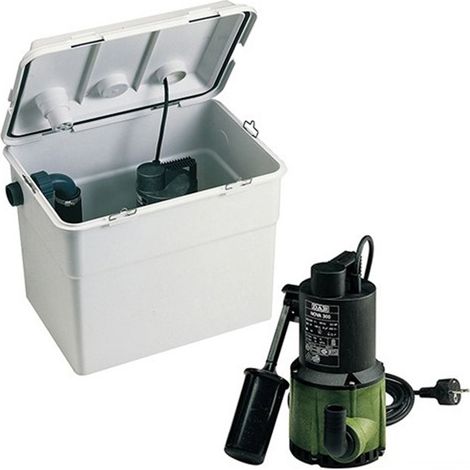 DAB – Station de relevage Novabox 30/300 – Réservoir 30L – Pompe automatique Nova 300 – 4 orifices pour appareils sanitaires