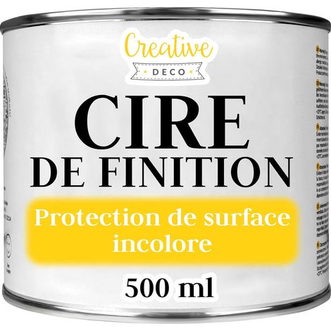 Cire de Finition Incolore Protection Bois, Meubles, Parquet 500 ml (1/5)