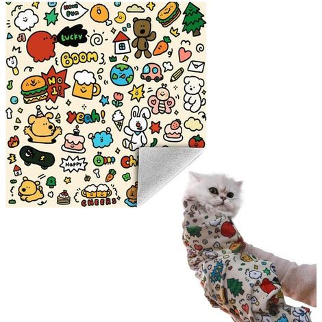 Katzenpflegetuch 70 x 70 cm Fixiertuch für Katzen Biss , kratz und ausbruchsicher Haustierpflege Haustierdecke Selbstklebendes Tuch Katzenpfleget