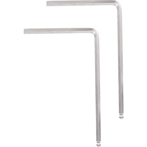 4-mm-/5-mm-Inbusschlüssel mit Kugelkopf für Martin-Akustikgitarren-Halsstab – 2er-Pack, 5 mm, silber (1/5)