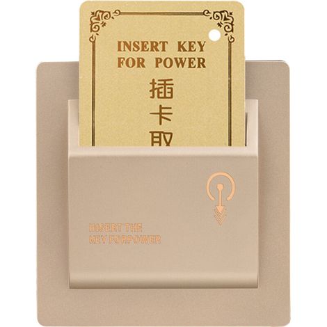 Interrupteur à carte magnétique pour hôtel, haute puissance 40 A, coupure de courant, économie d'énergie, capteur électronique, chambre, insertion de la carte magnétique pour la mise sous tension (1/5)