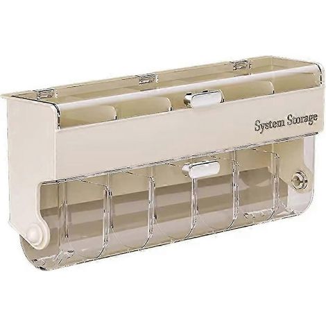 Boîte de rangement murale pour chaussettes - Étagère de rangement pour sous-vêtements peu encombrante, compatible avec les armoires, les chambres, les boîtes de rangement pour sous-vêtements et câbles (1/5)