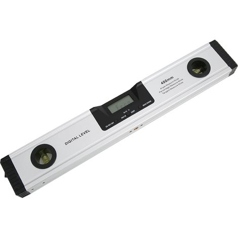 Digitales LCD-Niveau-Messgerät mit Laser und Magnet, 400 mm (1/5)