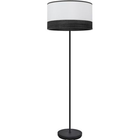 Fußsalon Olga 1xe27 Schwarz/weiß-schwarzes Holz 162x40x40 cm (1/2)