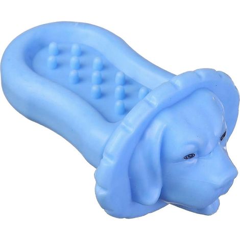 Hundeleckmatte, Welpenkauspielzeug, interaktiver Hundekäfig, Futternapf mit Anti-Schlinger, geeignet für aggressive Kauer, Zwinger-Blue (1/5)