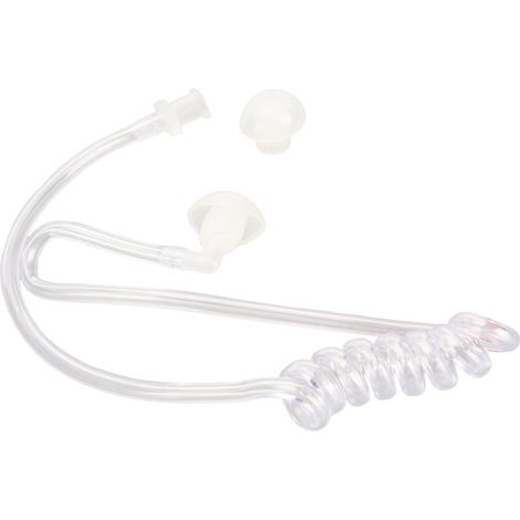 Transparenter Akustik-Ersatzschlauch mit Kopfhörern, ergonomisches Spiraldesign (1/5)
