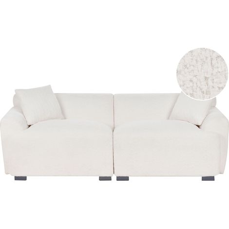 Sofa 3 Seater KORIO Boucle Off-White