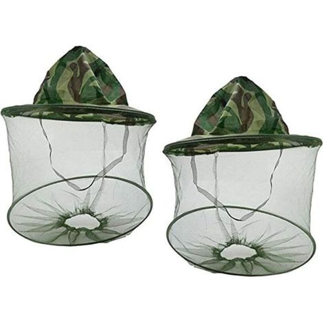 SABIR 3pcs Pêche Accessoires Apiculteur Chapeau Voile Masque Anti Abeille Moustiques Insectes Bug Fly Hat Équipement Protection Du Visage Avec Net Mesh Pour Le Camouflage De Plein Air Pêche (1/4)