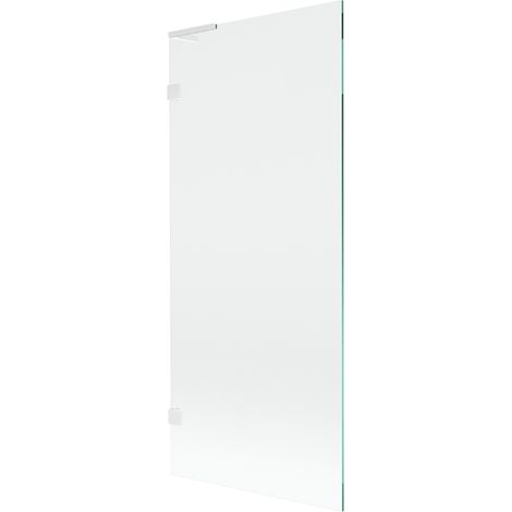 Paroi de douche Mexen Lunar L 1 volet 80 x 150 cm, transparent, blanc - 897L-080-000-20-00 (1/5)