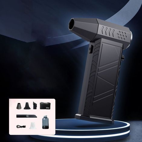 Compresseur d'air électrique portable sans fil, 260 000 tr/min, souffleur d'air comprimé, mini souffleur à batterie, dépoussiéreur à air comprimé pour PC, canapé, clavier, voiture, ex (1/5)