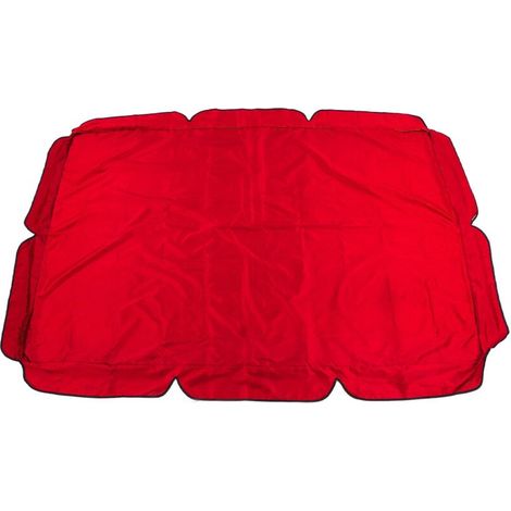 Balanoire extérieure auvent jardin cour chaise berante étanche couverture anti-poussière 210D argent enduit tissu Oxford balcon balanoire auvent rouge (1/5)