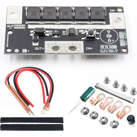 Mini Soudeuse par Points DIY 12V Ensemble de Soudage par Points Batterie Portable Machine de Stockage de Soudage par Points Carte de Circuit Imprimé P/C/B pour 18650 (1/4)