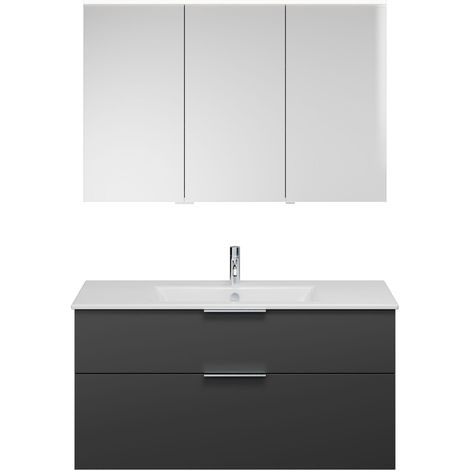 Set burgbad Eqio, composé d'une armoire de toilette à droite, (1/2)