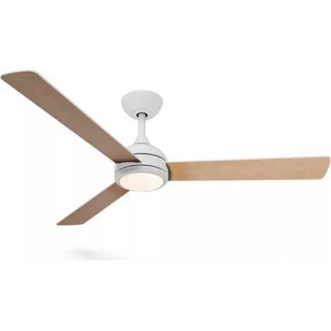 ventilatore da soffitto philips "velyx" con led incluso legno chiaro 3 pale