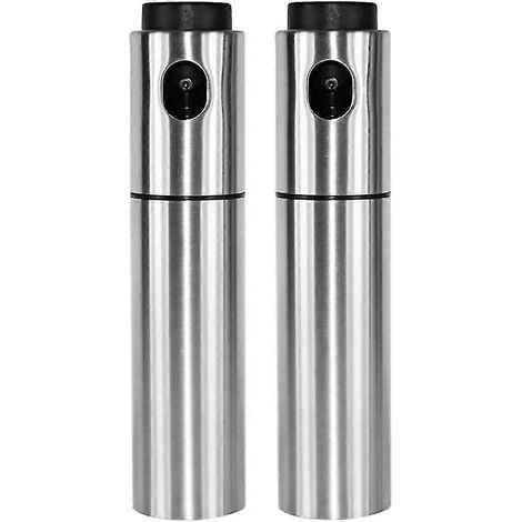 Ölsprühflasche, 100 ml Edelstahl-Ölspenderpumpe, Essigspender, Essigsprüher, Essig-Öl-Sprühflasche zum Grillen, für Salate, Brot und Gebäck (1/4)