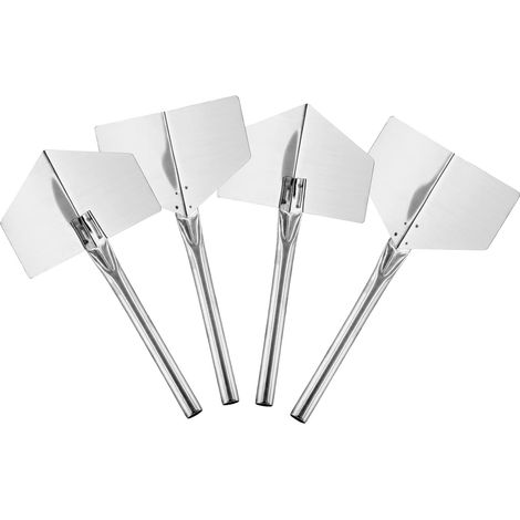Ensemble d'outils d'angle en acier inoxydable pour cloisons sèches, 4 pièces, truelle d'angle intérieure et extérieure, outil à main, outil de plâtrage de panneaux (1/3)