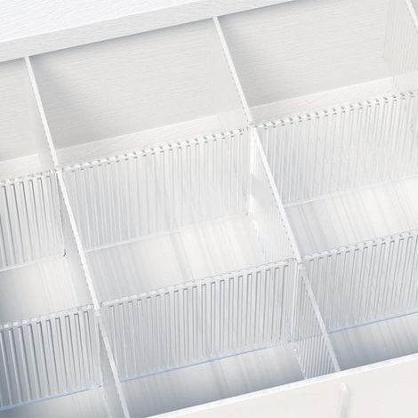 Separateur De Tiroir - Plastique Reglable - Pour Chaussettes Sous Vetements Ustensiles - 32 X 7 Cm - Lot De 8