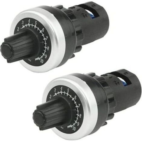 Lot de 2 potentiomètres rotatifs à vitesse variable LA42DWQ-22 22 mm 5 kΩ (1/4)