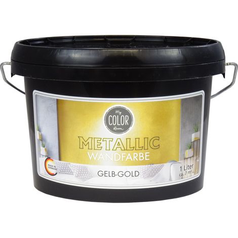 Wilckens MyColorRoom Metallic Wandfarbe Gelb-Gold 1000ml 19502715 060 (1/3)