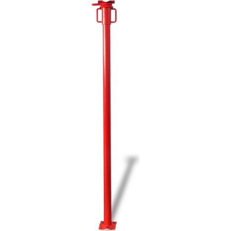 Acrow-Stütze Rot 280 x 12 x 12 cm vidaXL