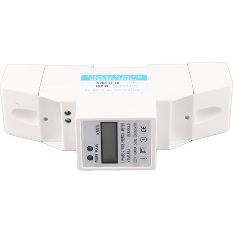 Einphasiger elektronischer Stromzähler 10(40)A - kWh für DIN-Schienenmontage mit LCD-Anzeige (1/5)