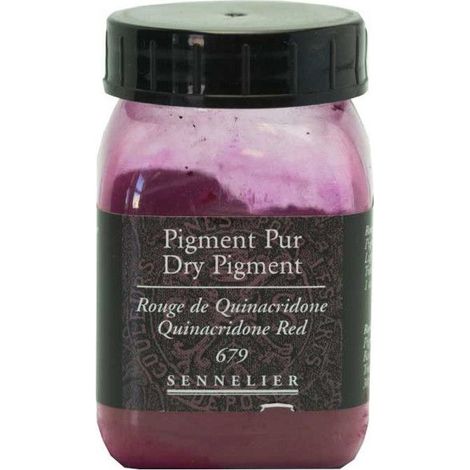 Pigment - SENNELIER - Rouge de Quinacridone - Pot 30 g - Poudre pure - Création de peinture