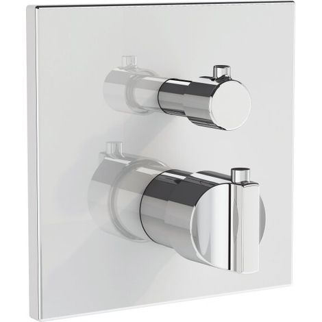 VITRA A42874 Thermostat à deux poignées pour baignoire/douche Suit