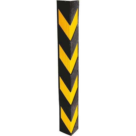 PROTECTEUR D'ANGLE CAOUTCHOUC JAUNE/NOIR - 100X40X120