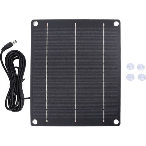Ortviai Chargeur Solaire 6 W 6 V avec Interface DC pour Téléphone, Panneau Publicitaire et Caméra de Sécurité (1/5)