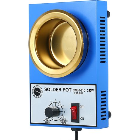 Pot à souder Compact à température réglable, 250W, 220V, 80mm, 800g, bain de soudure pour le soudage et (1/5)