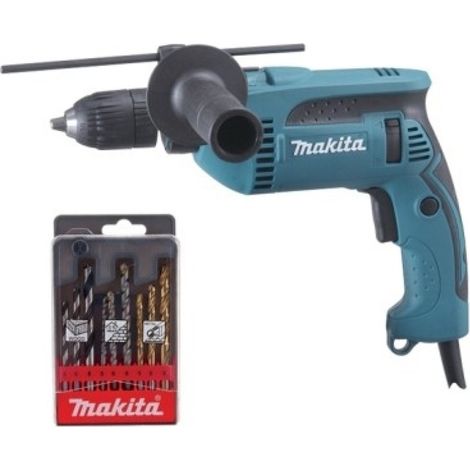 Taladro perc. 680w 13 mm hp1641k1x rev. mal makita