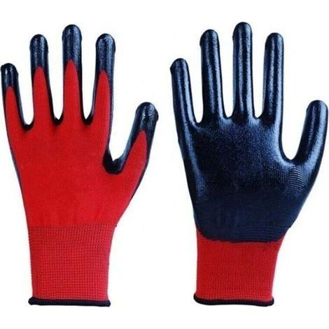 Set mit 12 Arbeitsschutzhandschuhen, 23 cm dicke Nylonhandschuhe, verschleißfest und rutschfest (1/2)