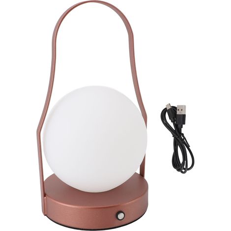 Lampe de table LED sans fil en fer acrylique, 3 modes tactiles en continu, variable, rechargeable par USB, lanterne portable, veilleuse pour chevet, camping en plein air (1/5)