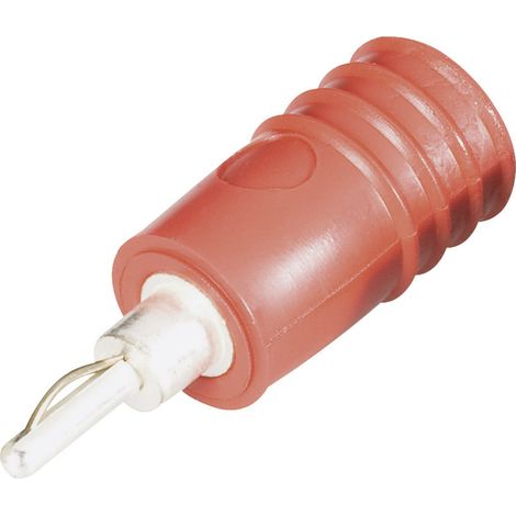 Schnepp ÜS 2040 Federkorbstecker Stecker 2 mm - Buchse 4 mm Rot 1 St.
