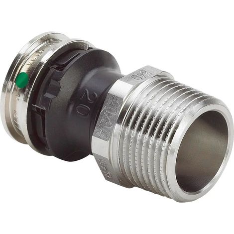Viega Raxinox-Raccordo di transizione, d 16mm, R 1/2 Acciaio inossidabile Modello 4411, 724054