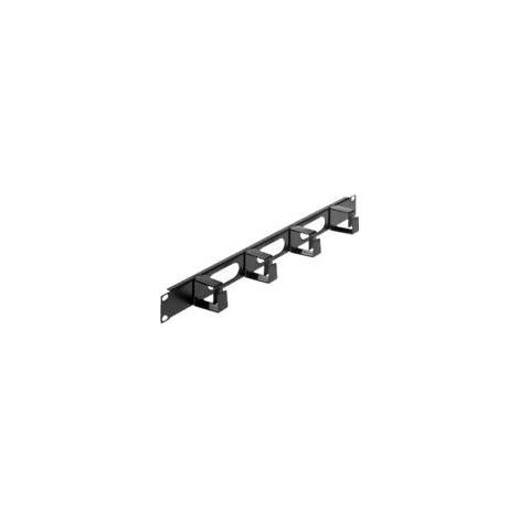 Organisateur de câbles 4 supports 45 x 60 mm, rack 1U 19", 711050