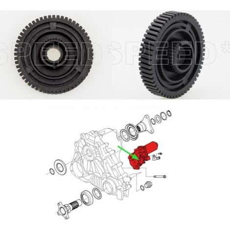 PIGNON POUR RÉPARATION MOTEUR ACTIONNEUR DE BOITE DE TRANSFERT BMW X3 X5 X6 E83 E53 E70 E71 (1/2)