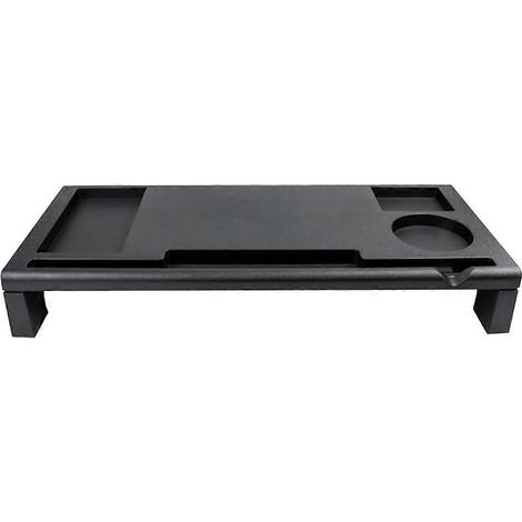 Monitorständer, ergonomischer Computerbildschirm, Ladeanschluss, Ablagefach
