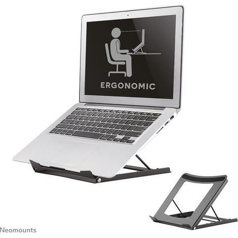 Soporte para portátil Neomounts NSLS075BLACK, color negro, 16 pulgadas. (1/4)