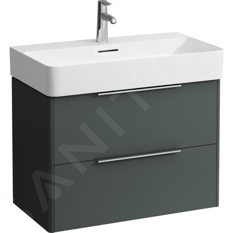 Laufen Base - Meuble-lavabo, 52x73x39 cm, 2 tiroirs, gris H4023521102661 (1/2)
