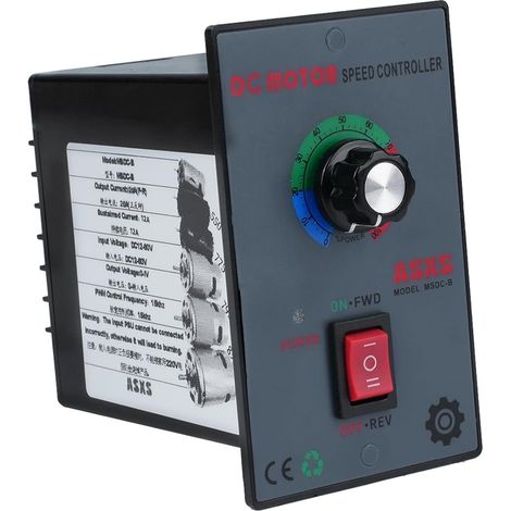 Régulateur de vitesse 12V - 60V DC régulateur de vitesse moteur 12V 24V 36V 48V PWM régulateur de tension réglable, régulateur de vitesse du moteur DC (1/5)