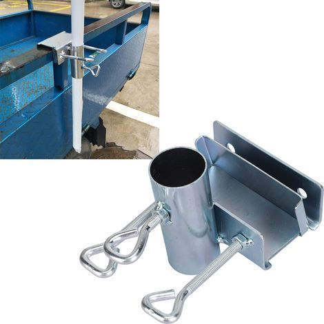 Support de parasol en fer pour balcon, pince de fixation robuste pour rampe, clip de montage pour parasol, attache pour parasol de camion. (1/5)