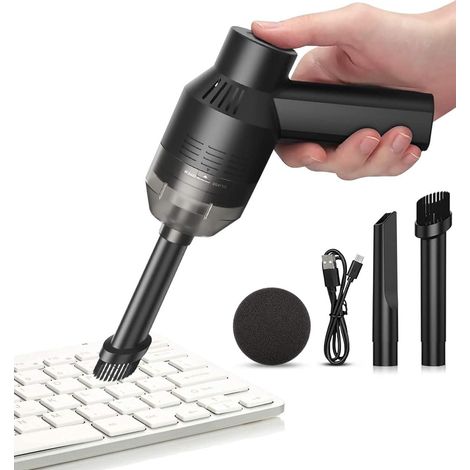 Mini-Akku-Tischstaubsauger, geeignet zur Reinigung von Staub, Haaren, Flusen, Radiergummiresten, Laptops, Autos, Tierhäusern und anderen Orten. (1/5)
