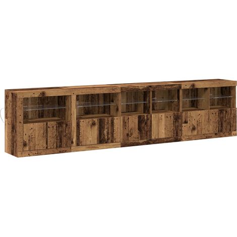 Maison Exclusive - Madia LED Legno vecchio 283 x 37 x 67 cm Legno multistrato