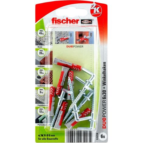Fischer 6x DUOPOWER 6X30 RH avec crochet rond - 535222
