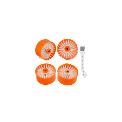 4er-Pack Filter für Black & Decker BSV2020, BSV2020G und BSV2020P Powerseries Akku-Staubsauger Zubehör