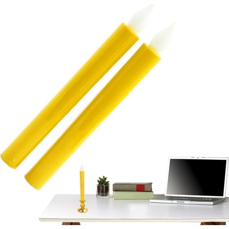 Bougies LED scintillantes - Décoration de fêtes Fausses bougies de mariage - pour restaurant, salon, table à manger, terrasse, chambre, salle de bain, mariage, anniversaire, réunions de famille (1/5)