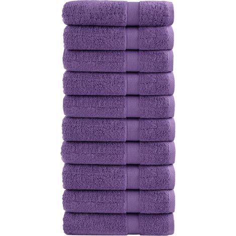 vidaXL Asciugamani da Bagno SOLUND 10 pz Verdi 100x150cm 600 g/m²