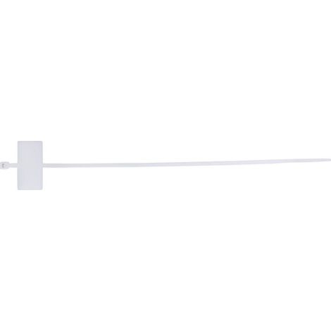 Brida para cables con placa descriptiva tkto 20/3 blanca E01TK-01030100201 /100pcs/